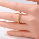 Bague fine doree