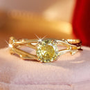 Bague pierre vert claire