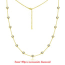 Collier en Moissanite femme