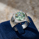 Bague tank argent