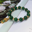 Bracelet en jade vert