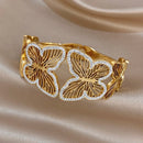 Bracelet papillon dorée