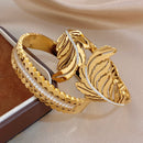 Bracelet jonc plaqué or