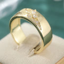 Grosse bague doree