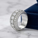 Bagues argent avec pierre moissanite