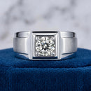 Bague carrée femme argent