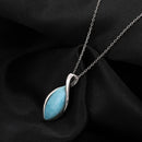 Larimar pendentif argent