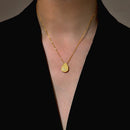 Collier oeuf dorée