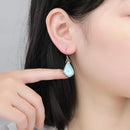 Larimar boucles d'oreilles 925