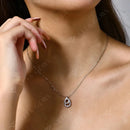 Collier mousqueton argent