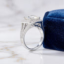 Bague argent moissanite