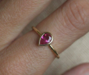 Ruby Solitaire Engagement Ring gemstone ring sets