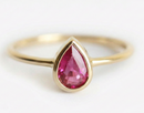 Ruby Solitaire Engagement Ring gemstone ring sets