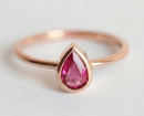 Ruby Solitaire Engagement Ring gemstone ring sets