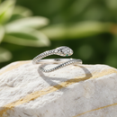 Bague argent serpent