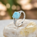 Bague en larimar