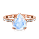 Bague fiancaille quartz 925 Sterling - Ma Passion - Fabrication de bijoux