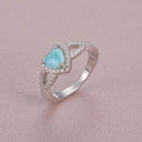 Bague larimar argent - Ma Passion - Fabrication de bijoux