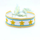 Bracelet brodé - Ma Passion - Fabrication de bijoux