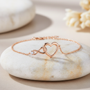 Bracelet coeur or