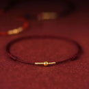 Bracelet cordon rouge - Ma Passion - Fabrication de bijoux