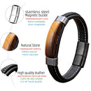 Bracelet cuir homme artisanal - Ma Passion - Fabrication de bijoux