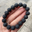 Bracelet homme pierre de lave - Ma Passion - Fabrication de bijoux