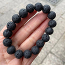 Bracelet homme pierre de lave - Ma Passion - Fabrication de bijoux