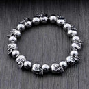 Bracelet homme tete de mort - Ma Passion - Fabrication de bijoux