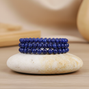 Bracelet lapis lazuli homme