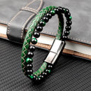 Bracelet vert homme - Ma Passion - Fabrication de bijoux