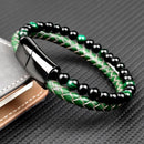 Bracelet vert homme - Ma Passion - Fabrication de bijoux
