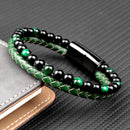 Bracelet vert homme - Ma Passion - Fabrication de bijoux