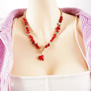 Collier corail rouge - Ma Passion - Fabrication de bijoux