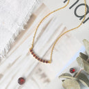 Collier grenat - Ma Passion - Fabrication de bijoux