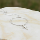 Croix argent pendentif