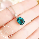Tourmaline verte pendentif