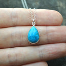Pendentif en turquoise véritable