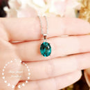 Tourmaline verte pendentif