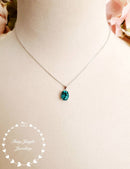 Tourmaline verte pendentif