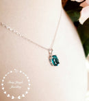 Tourmaline verte pendentif