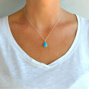 Pendentif en turquoise véritable