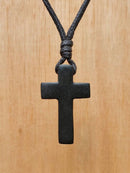 Pendentif croix pierre