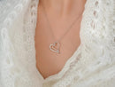 Coeur diamant pendentif