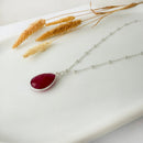 Pendentif femme rubis
