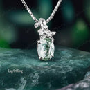 Agate pendentif (collier or)