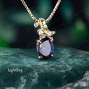 Pendentif saphir or jaune 18 carats