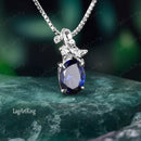 Pendentif saphir or jaune 18 carats