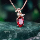 Pendentif or rubis