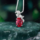 Pendentif or rubis